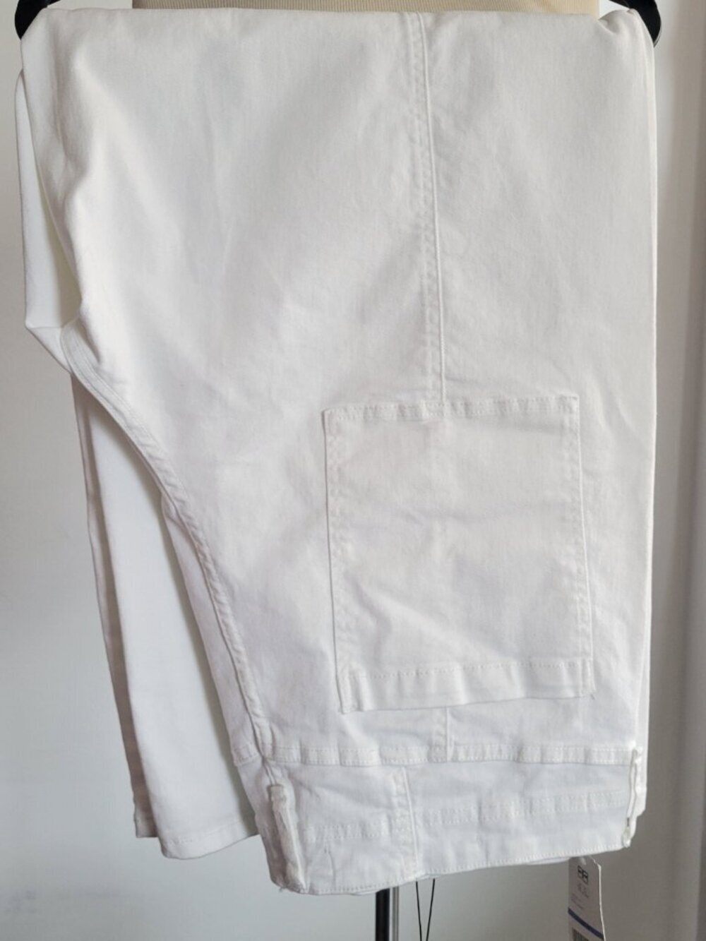 Robert Rodriguez Chalk Barrel Seamed High White Denim Jeans - Picture 8 of 16